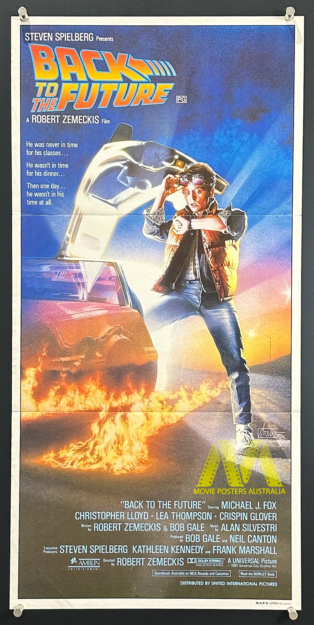 BACK TO THE FUTURE (1985) Movie Poster, Daybill, Michael J Fox Movie — free download