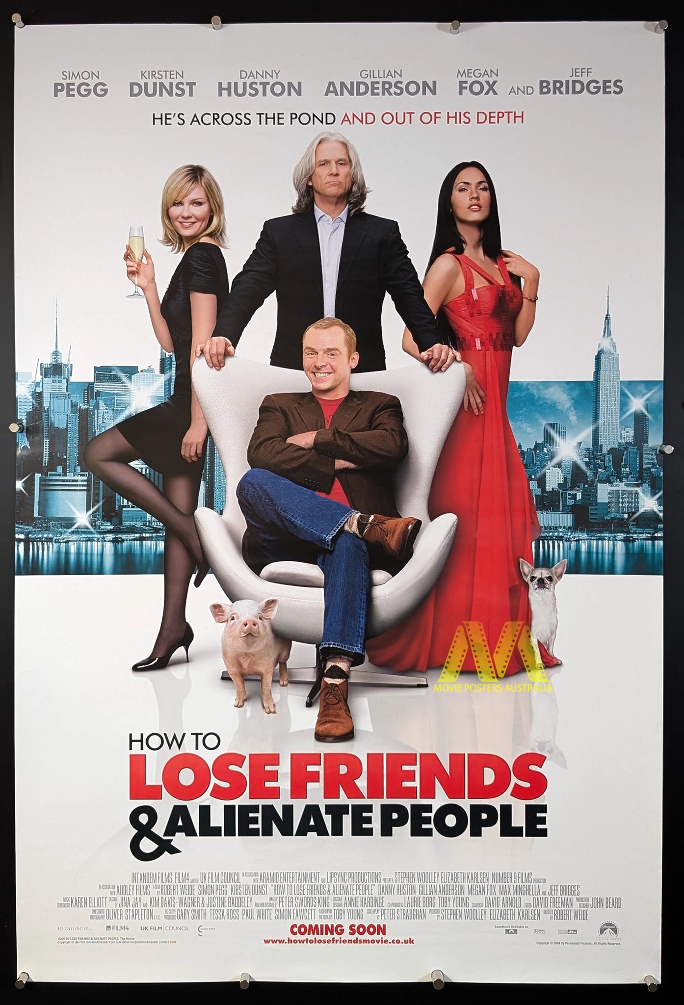 HOW TO LOSE FRIENDS & ALIENATE PEOPLE (2008) Movie Poster, UK 1 Sheet ...