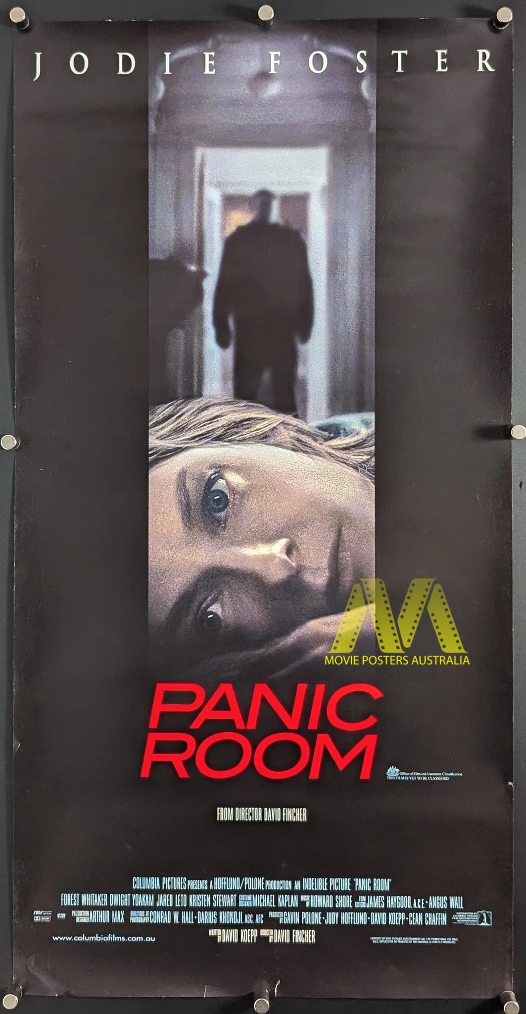 PANIC ROOM 2002 Movie Poster Daybill Jodie Foster David Fincher PANIC ROOM 2002 Movie Poster Daybill Jodie Foster David Fincher