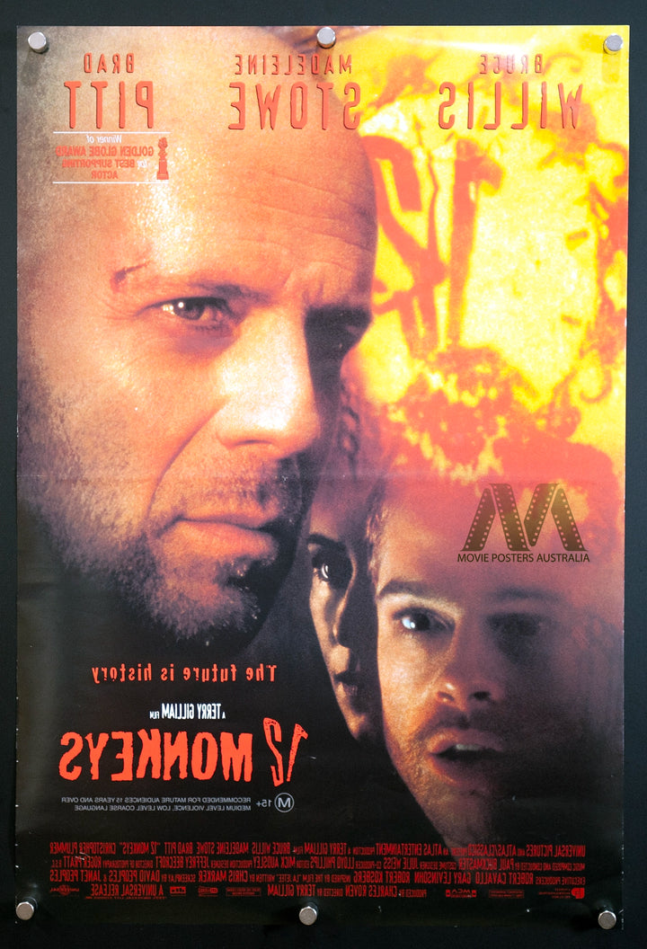 12 MONKEYS (1995) Original DS One Sheet Movie Poster, Bruce Willis - Movie Posters Australia