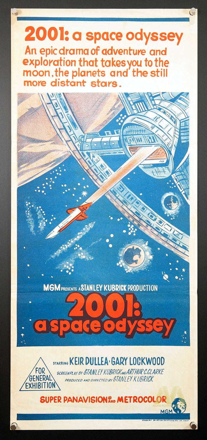 2001: A Space Odyssey (1968) Daybill Movie Poster