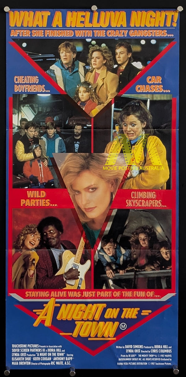 A NIGHT ON THE TOWN (Adventures in Babysitting) 1987, Movie Poster, Daybill