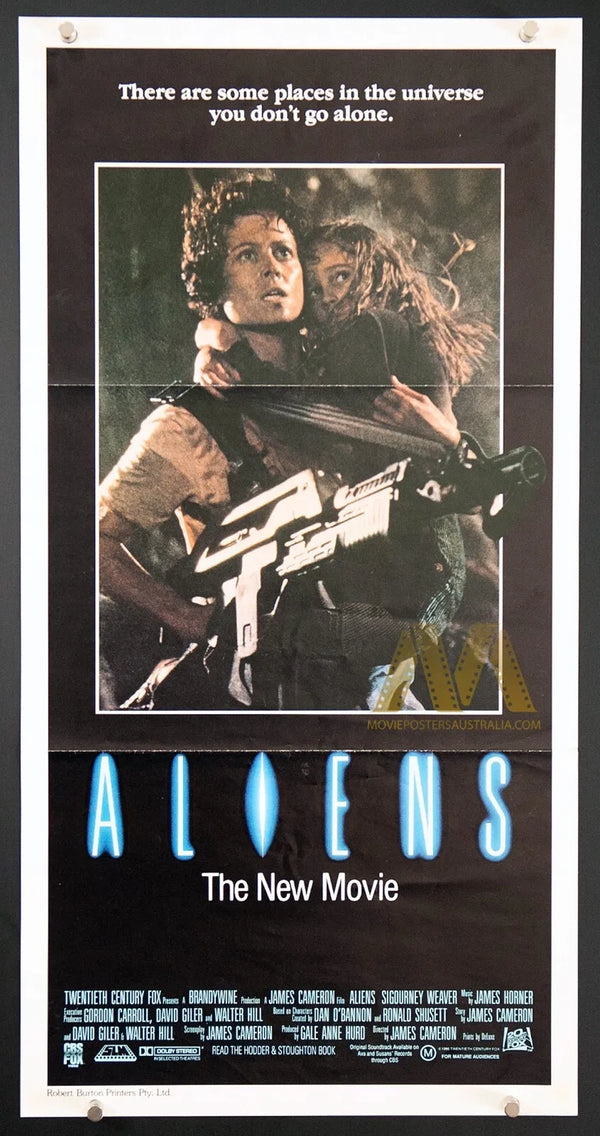 ALIENS (1986) Original Daybill Movie Poster, James Cameron, Sigourney Weaver - Movie Posters Australia