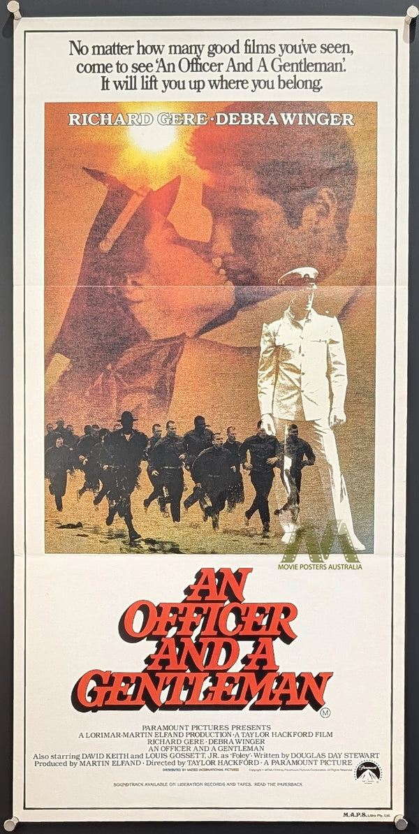 AN OFFICER AND A GENTLEMAN (1982) Movie Poster, Daybill, Richard Gere