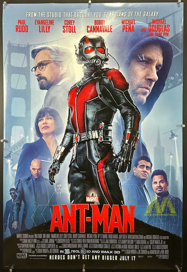 ANT MAN (2015) Movie Poster, US One Sheet, Double Sided, MARVEL