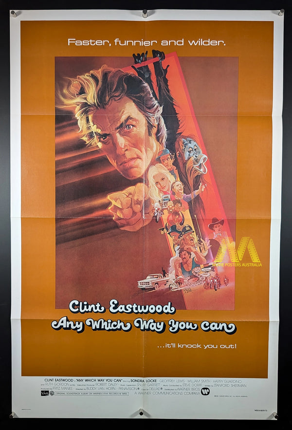 ANY WHICH WAY YOU CAN (1980) Movie Poster, US One Sheet, NSS - Movie Posters Australia