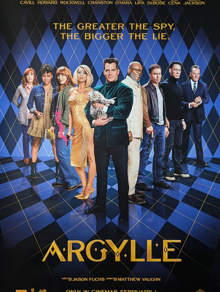 ARGYLLE (2024) Australian One Sheet Movie Poster, Double Sided, Style A - Movie Posters Australia