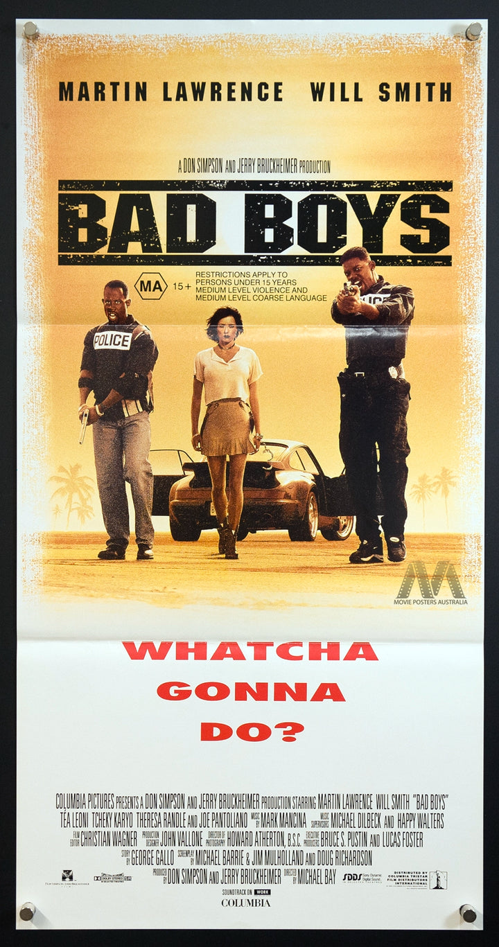 BAD BOYS (1995) Will Smith, Daybill Movie Poster, VF-NM - Movie Posters Australia