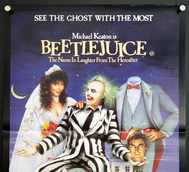 BEETLEJUICE (1988) Australian Daybill Movie Poster, Near Mint Condition - Movie Posters Australia