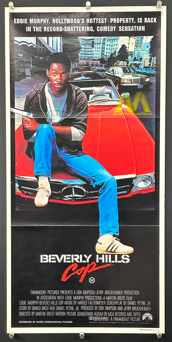 BEVERLY HILLS COP (1984) Australian Daybill Movie Poster, Eddie Murphy - Movie Posters Australia