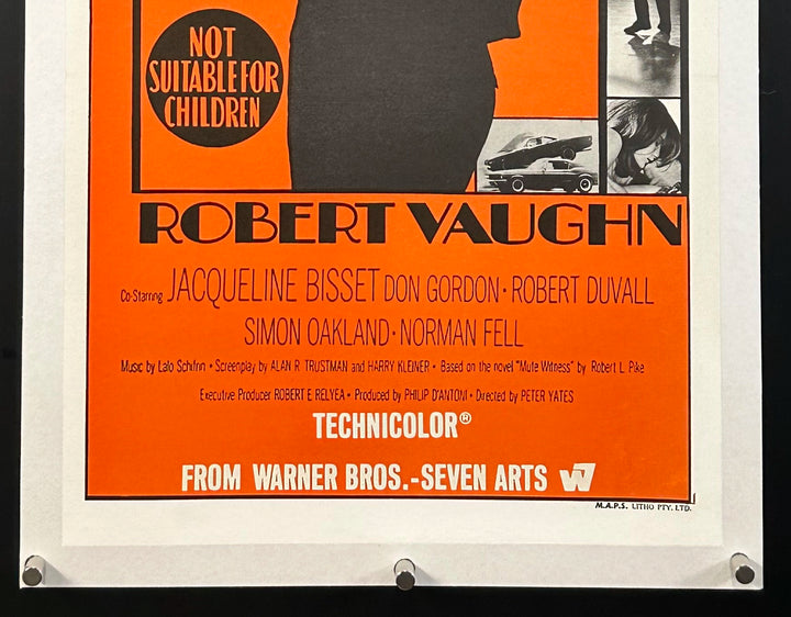 BULLITT (1968) Movie Poster Daybill, Steve McQueen, Robert Vaughan - Movie Posters Australia