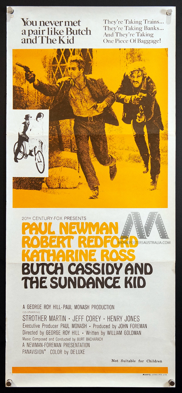 BUTCH CASSIDY AND THE SUNDANCE KID (1969), Daybill Movie Poster - Movie Posters Australia