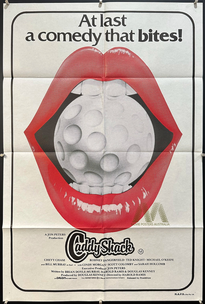 CADDYSHACK (1980) Movie Poster, Original Vintage Australian One Sheet ...