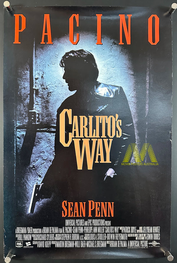 CARLITOS WAY (1993) Movie Poster, US Mini Poster 11" x 17", Al Pacino