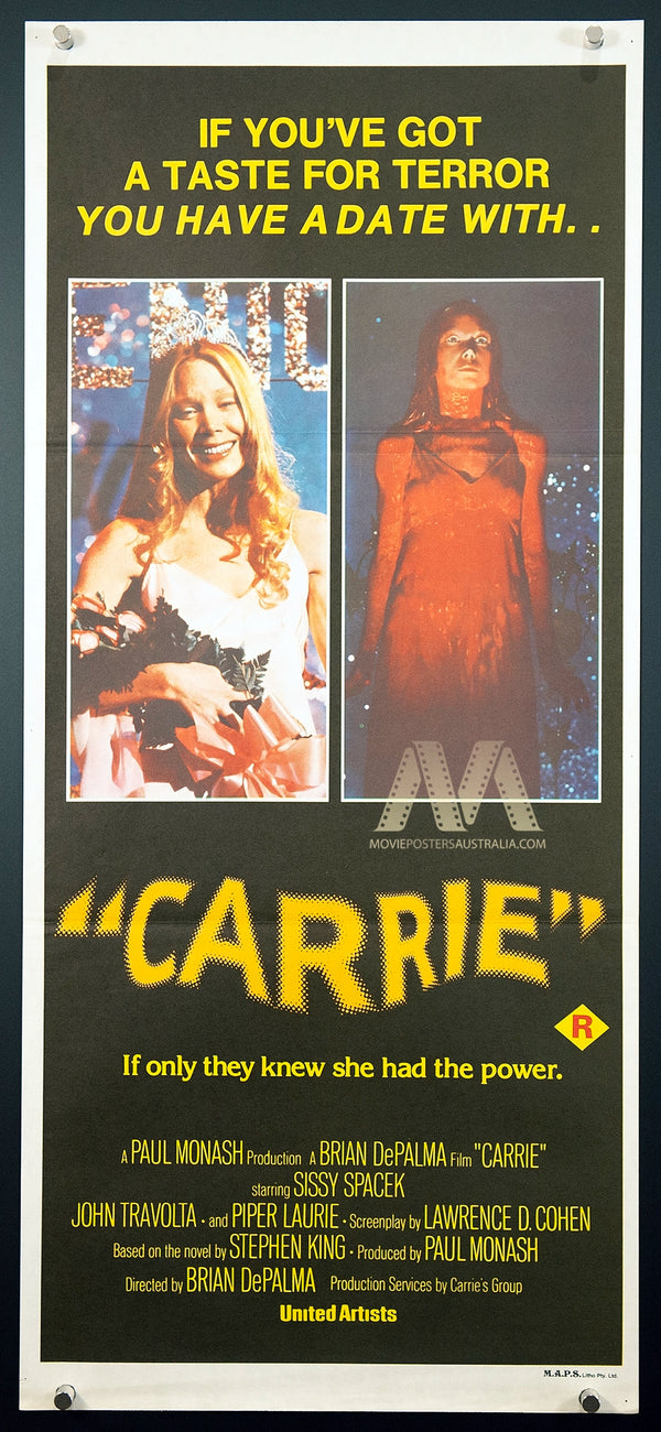 CARRIE (1976) Daybill Movie Poster, Brian de Palma, 70s Horror, VF - Movie Posters Australia