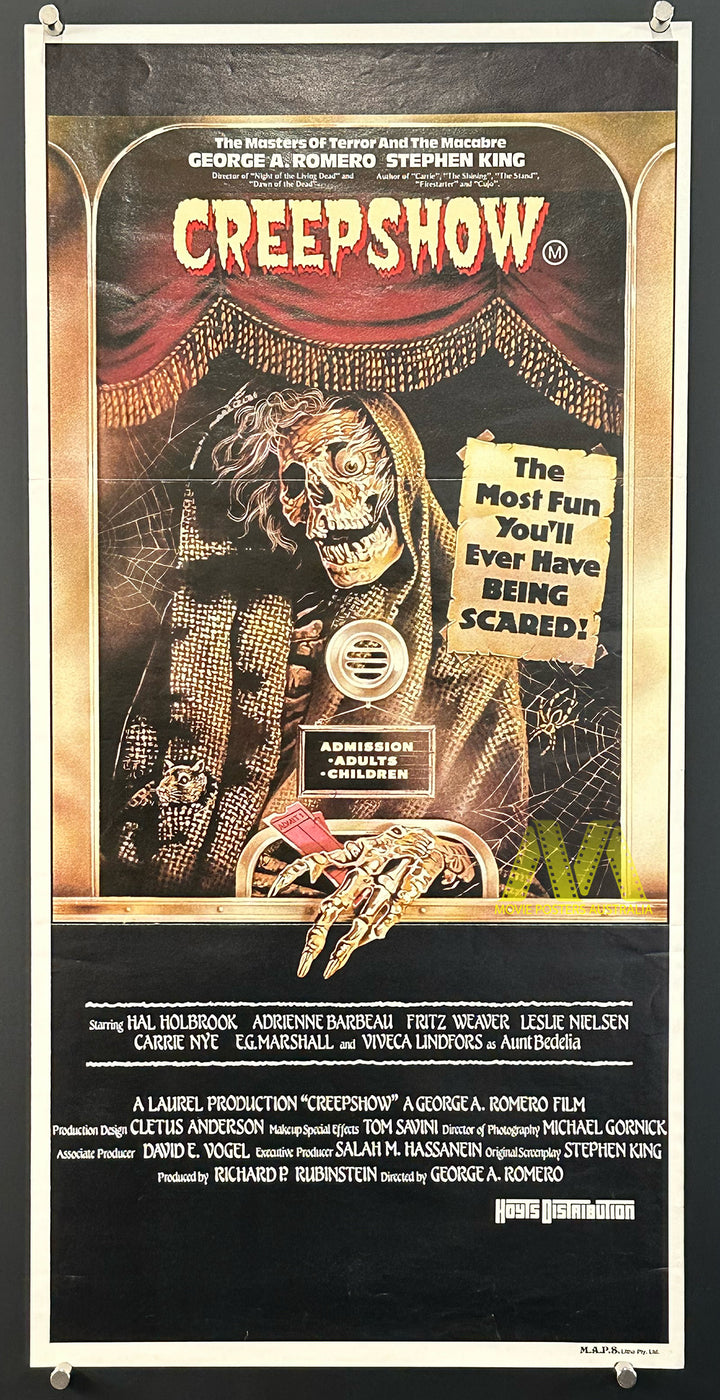 CREEPSHOW (1982) Australian Daybill Movie Poster, VF+ Condition - Movie Posters Australia