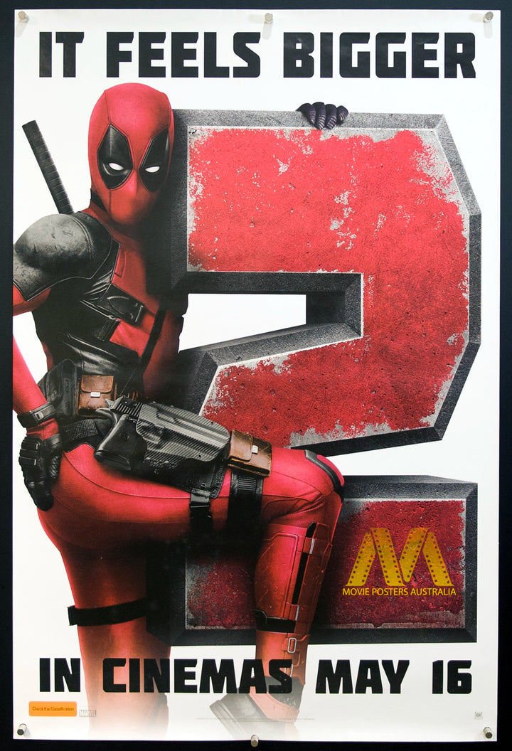 DEADPOOL 2 (2018) Ryan Reynolds, RARE Advance US 1 Sheet - Movie Posters Australia