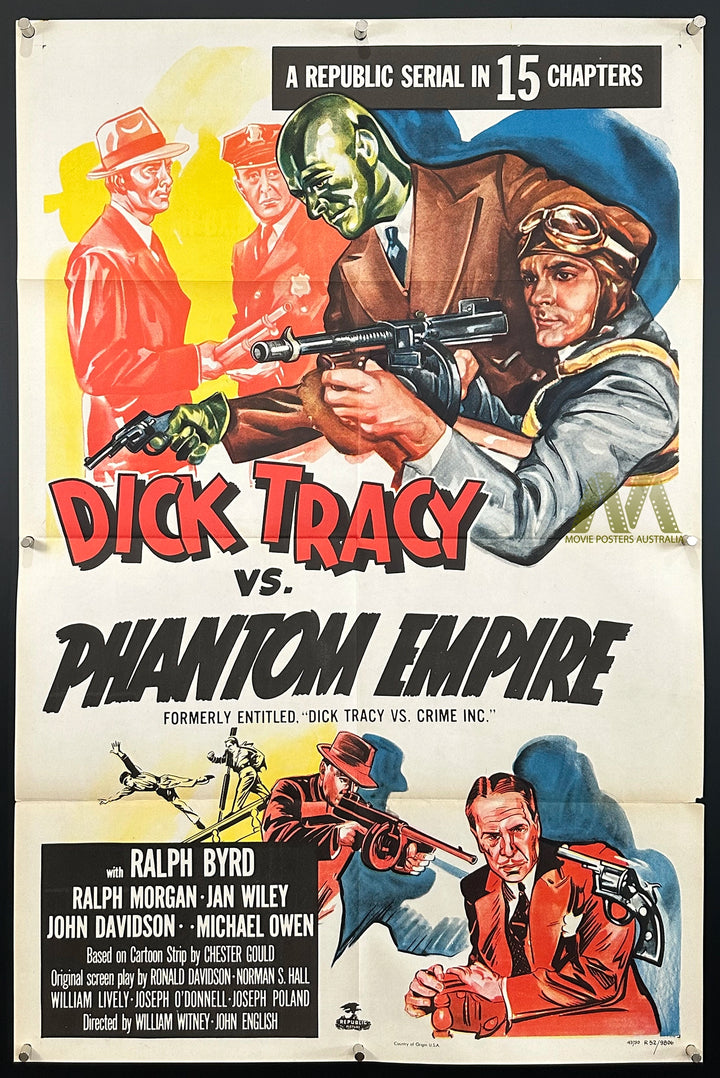 DICK TRACY V THE PHANTOM EMPIRE (1941) RR52, US One Sheet - Movie Posters Australia