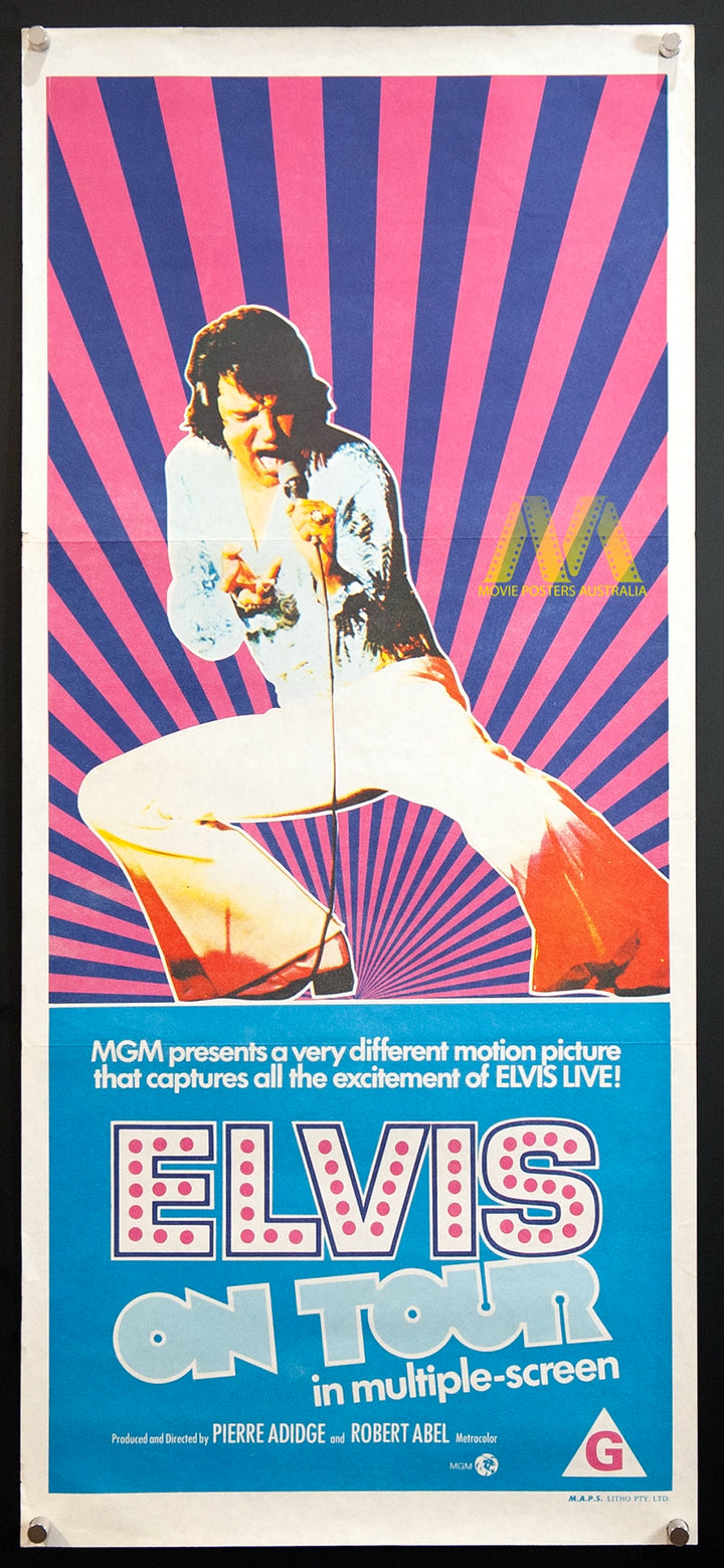 ELVIS ON TOUR (1972) Elvis, Daybill, VF Condition - Movie Posters Australia