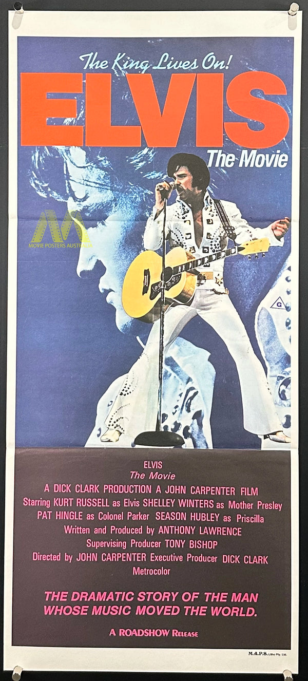 ELVIS THE MOVIE (1979) MOVIE POSTER, DAYBILL, ELVIS PRESLEY