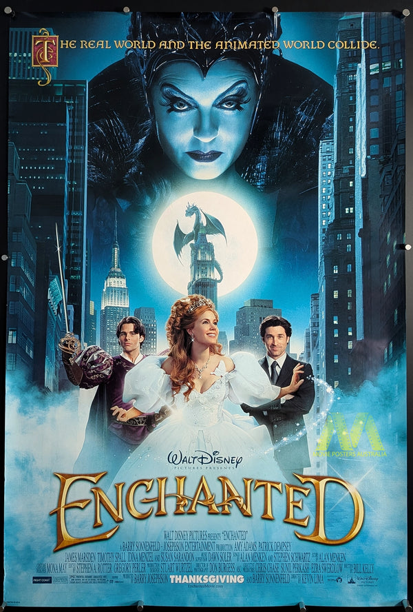 ENCHANTED (2007) Movie Poster, Advance US One Sheet, DS, FAIRYTALE