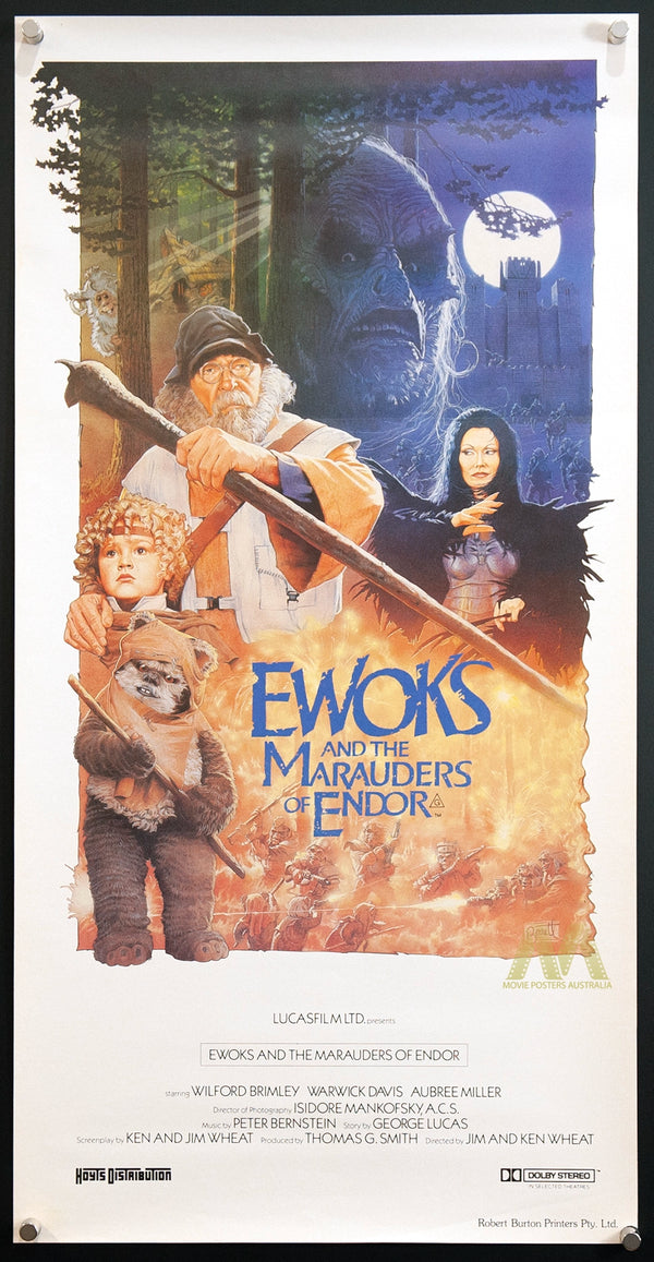 EWOKS: THE BATTLE FOR ENDOR (1985) Warrick Davis, Daybill, VF+ - Movie Posters Australia