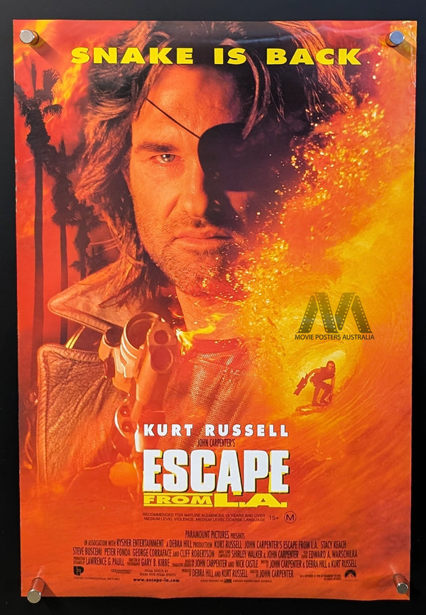 ESCAPE FROM LA (1996) Double Sided Daybill/Mini Poster 13.5" x 20" - Movie Posters Australia