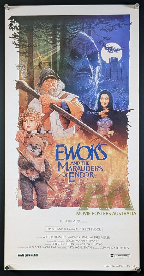 EWOKS: THE BATTLE FOR ENDOR (1985) Australian Daybill Movie Poster - Movie Posters Australia