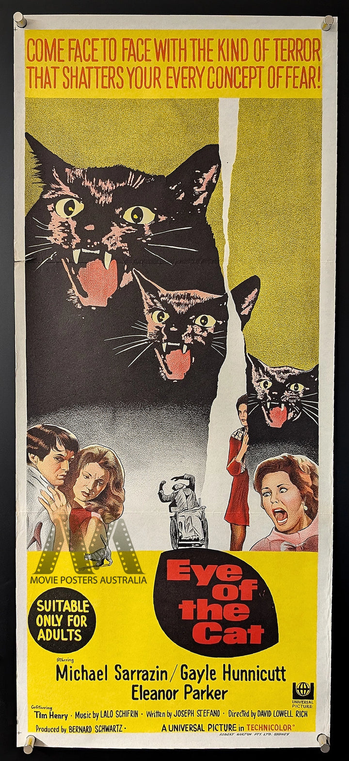 EYE OF THE CAT (1969) Australian Daybill Movie Poster - Movie Posters Australia