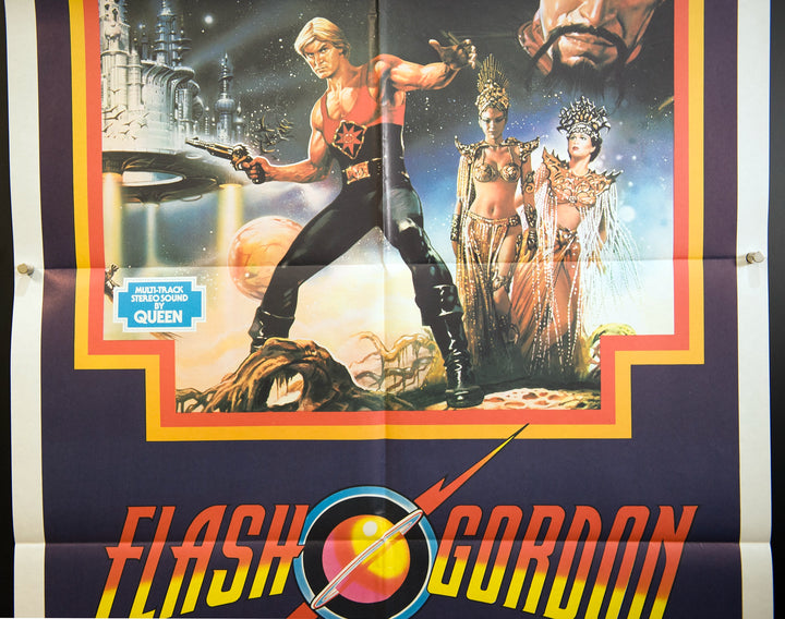 FLASH GORDON (1980) Sam J Jones, Australian One (1) Sheet - Movie Posters Australia