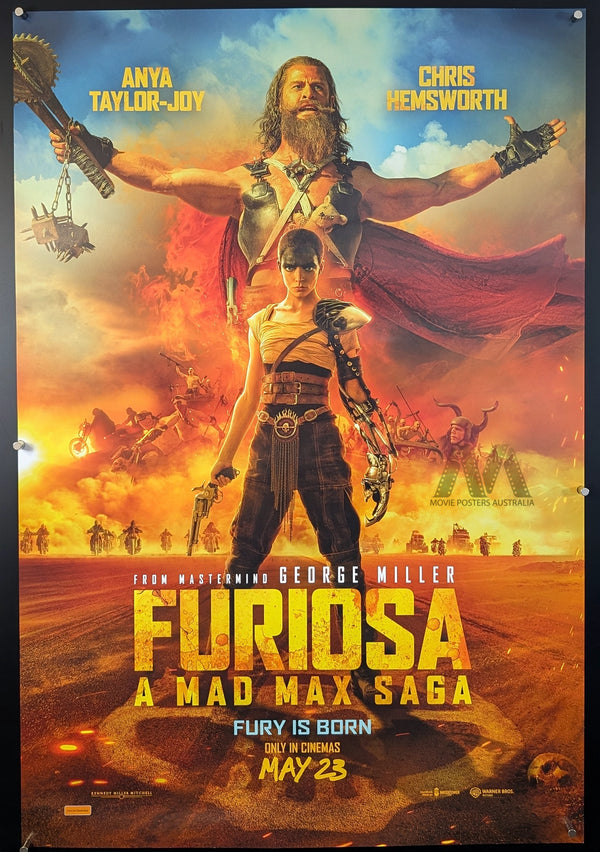 FURIOSA: A MAD MAX SAGA (2024) MOVIE POSTER, AUST ONE SHEET, RARE