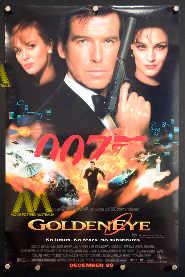 GOLDEN EYE (1995) James Bond, Daybill, Double Sided 13 x 20.5cm - Movie Posters Australia