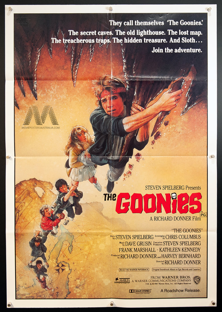 THE GOONIES (1985) Australian 1Sh Movie Poster, Spielberg, RARE! - Movie Posters Australia