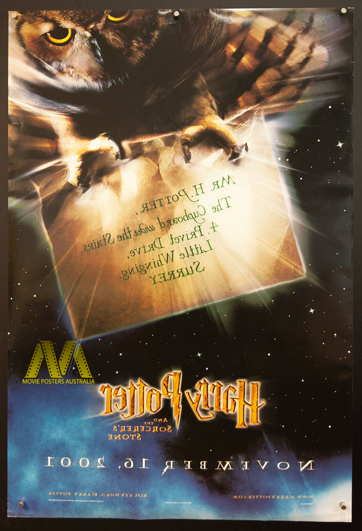 HARRY POTTER AND THE SORCERERS STONE (2001) Advance US 1 Sheet, VF Cond - Movie Posters Australia