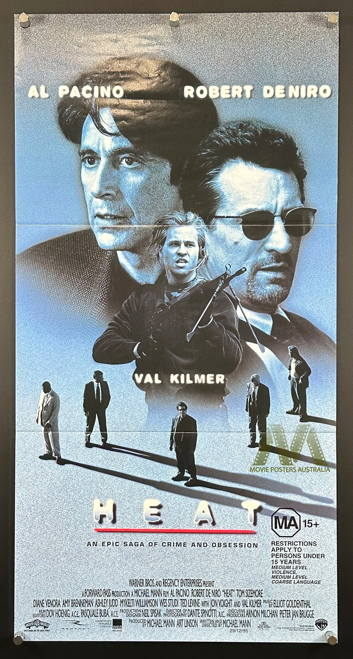 HEAT (1995) Daybill, Al Pacino & Robert DeNiro - Movie Posters Australia