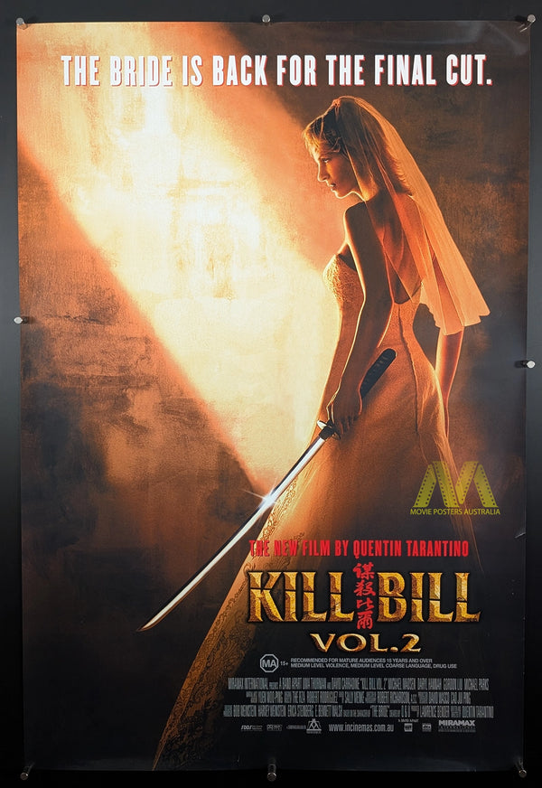 KILL BILL VOL. 2 (2004) Movie Poster, Aust One Sheet, Quentin Tarantino