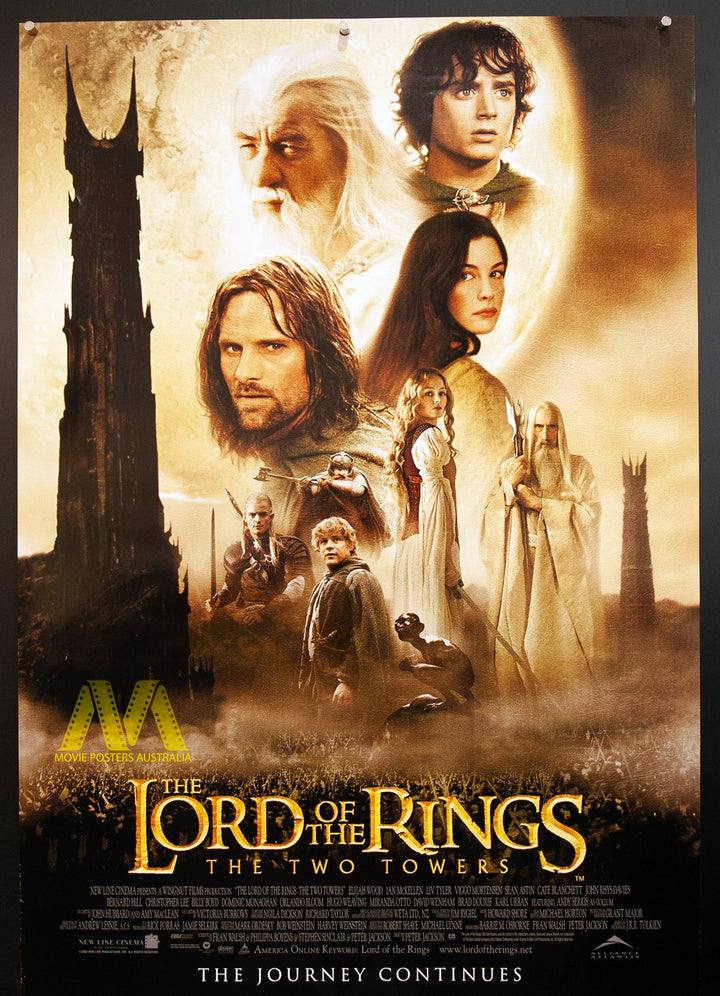 LORD OF THE RINGS, THE TWO TOWERS (2002) DS Advance Aust 1 Sheet - Movie Posters Australia