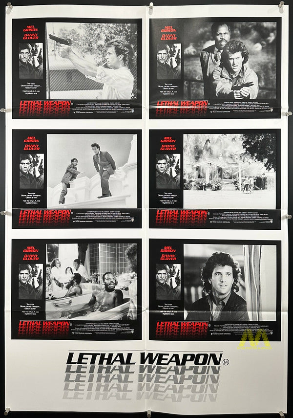LETHAL WEAPON (1987) MOVIE POSTER, ONE SHEET, 80'S ACTION