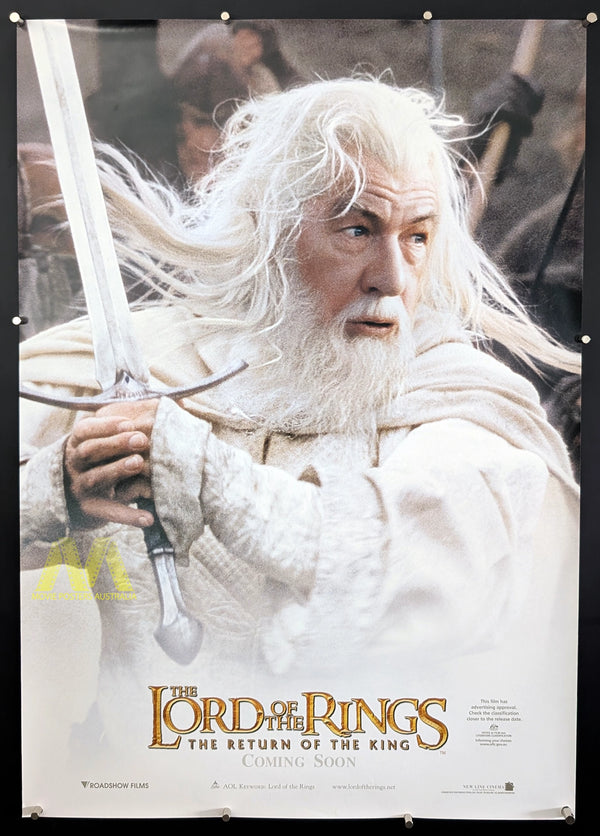 LORD OF THE RINGS, RETURN OF THE KING (2003) Aust Adv 1 Sheet GANDALF
