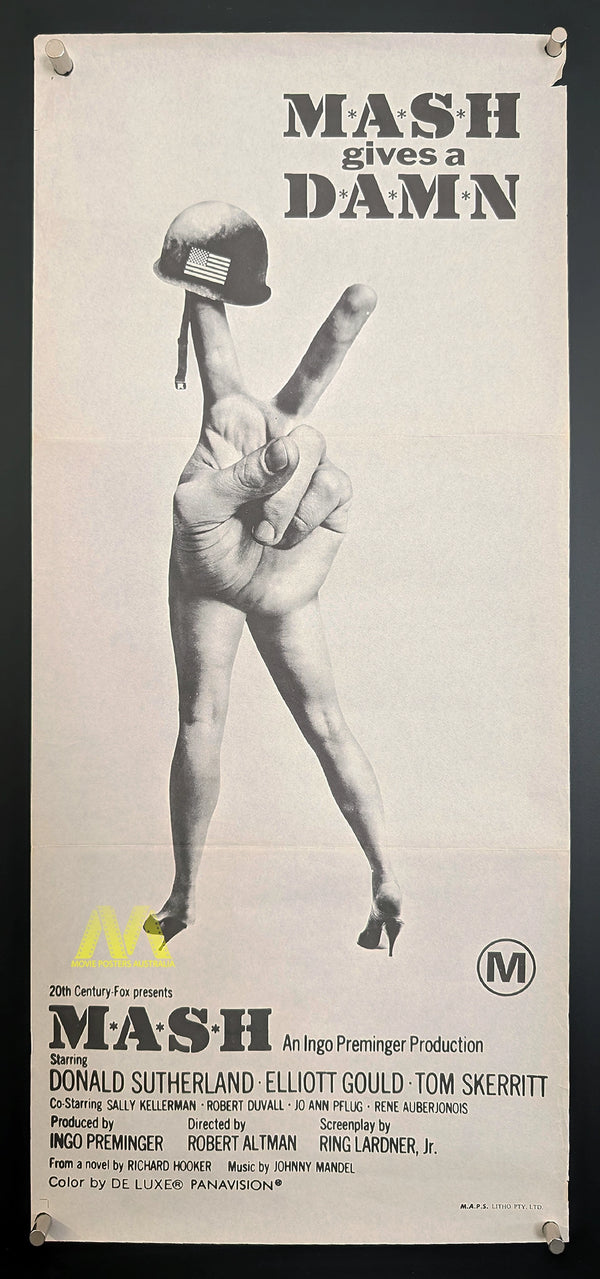 MASH (1970) Australian Daybill Black and White Movie Poster - Movie Posters Australia