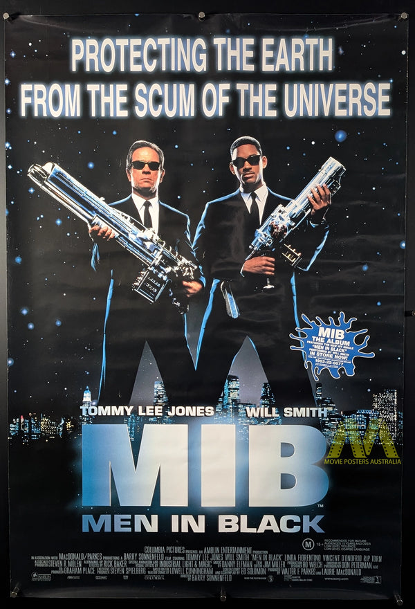 MEN IN BLACK (1997) MOVIE POSTER, ORIGINAL AUSTRALIAN ONE SHEET