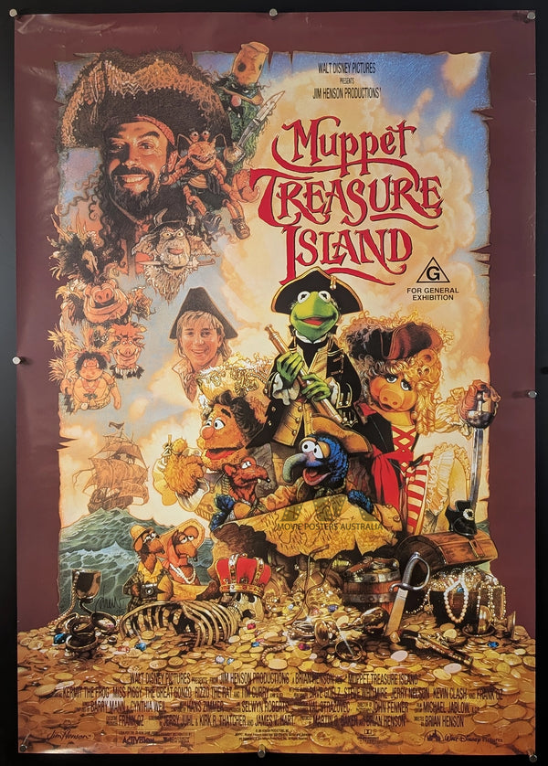 MUPPET TREASURE ISLAND (1996) Movie Poster, Australian One Sheet