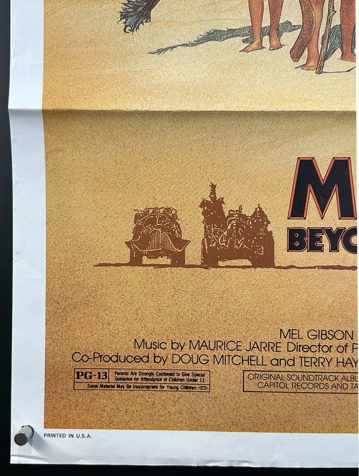 MAD MAX 3: BEYOND THUNDERDOME (1985) US 1 Sheet, VF+ Condition - Movie Posters Australia