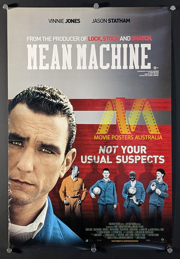 MEAN MACHINE (2001) Mini Movie Poster, Vinny Jones, Jason Statham