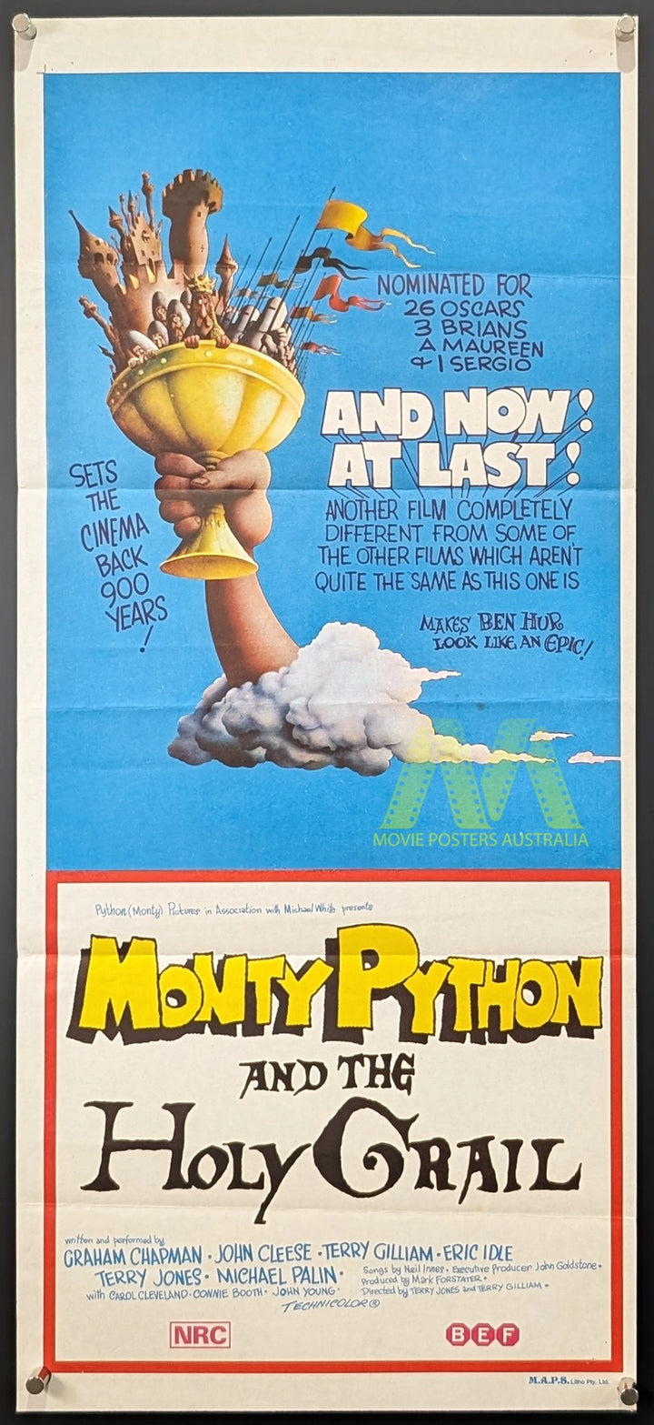 MONTY PYTHON AND THE HOLY GRAIL (1975) Movie Poster, Daybill – Movie ...