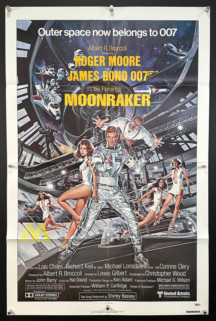 MOONRAKER (1979) US One Sheet, NSS printed, VF Condition - Movie Posters Australia