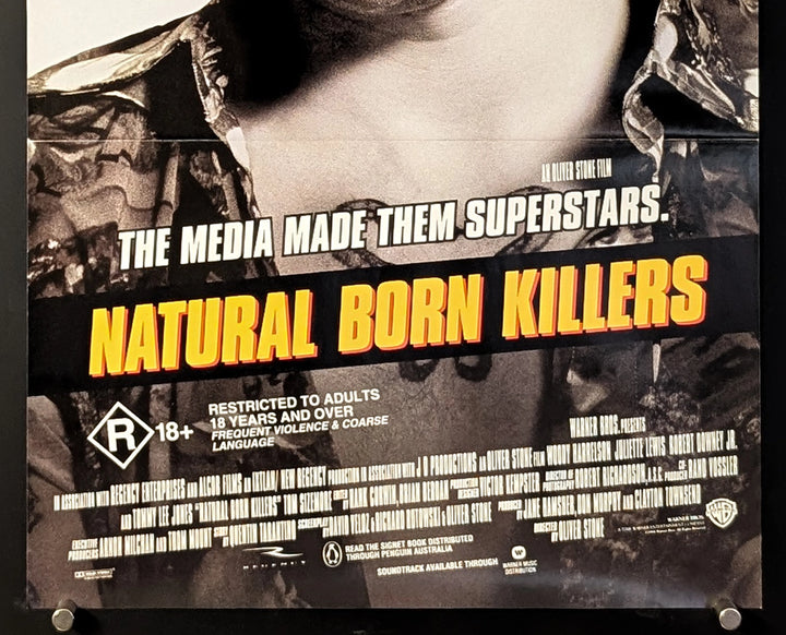 NATURAL BORN KILLERS (1994) Movie Poster Daybill, Woody Harrelson - Movie Posters Australia