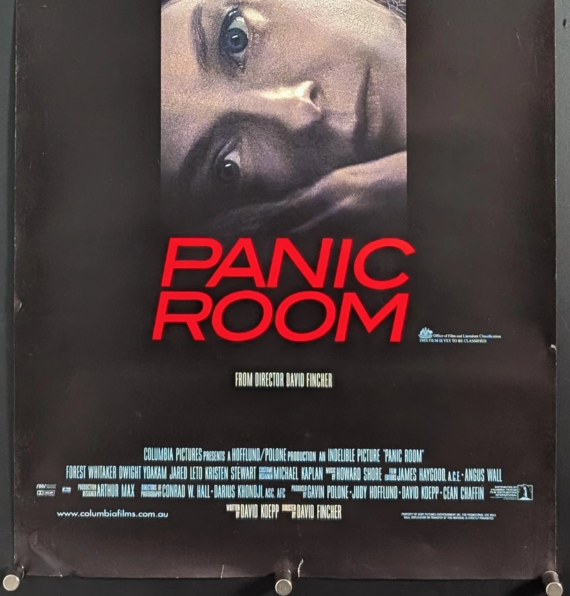 PANIC ROOM 2002 Movie Poster Daybill Jodie Foster David Fincher PANIC ROOM 2002 Movie Poster Daybill Jodie Foster David Fincher