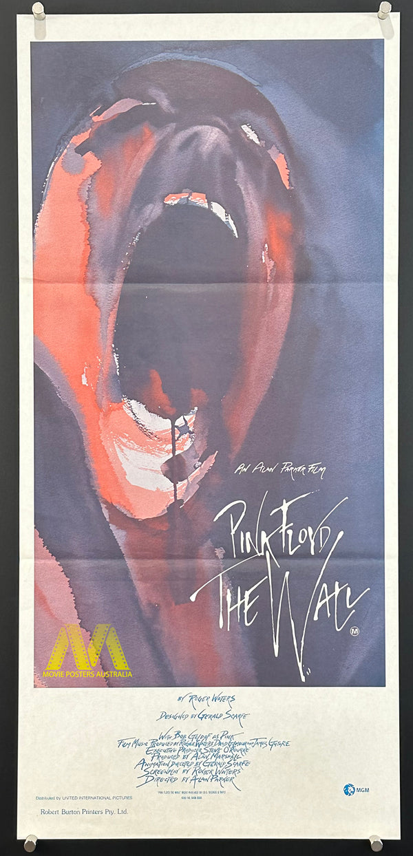 PINK FLOYD: THE WALL (1982) Australian Daybill Movie Poster, NM Cond - Movie Posters Australia