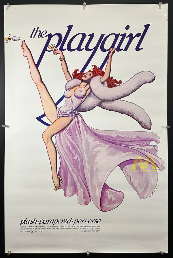 THE PLAYGIRL (1982) MOVIE POSTER, US ONE SHEET, TOM TIERNEY ARTWORK